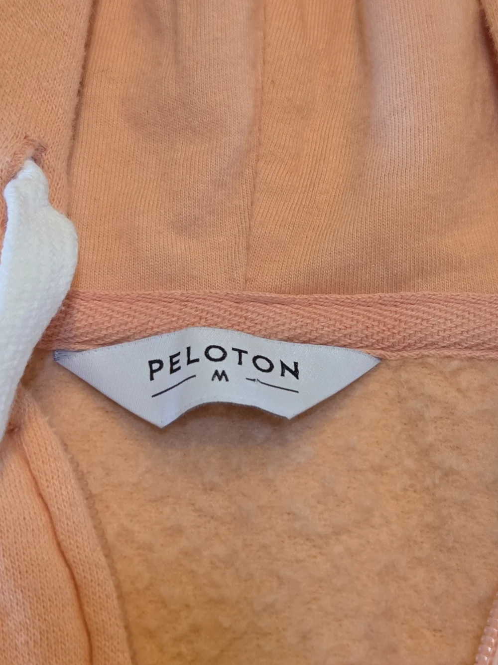 Peloton Women's Ultimate Lightweight Full Zip Hoodie w/ Pockets Size M Orange